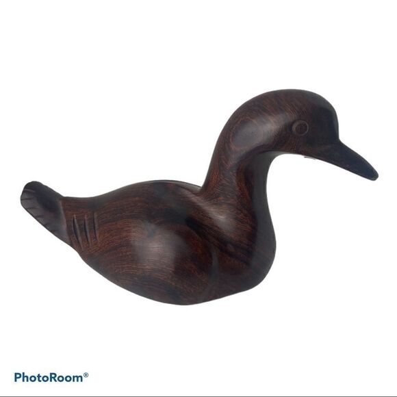 Antique Wood Duck Hunting Decoy Hand Carved 8" - Picture 3 of 10